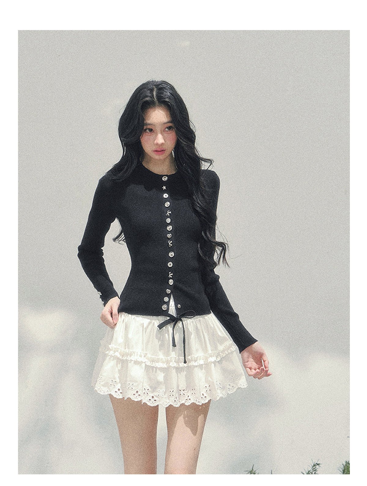 ShaoYeYan Aomalm Her Perspective Knit Cardigan
