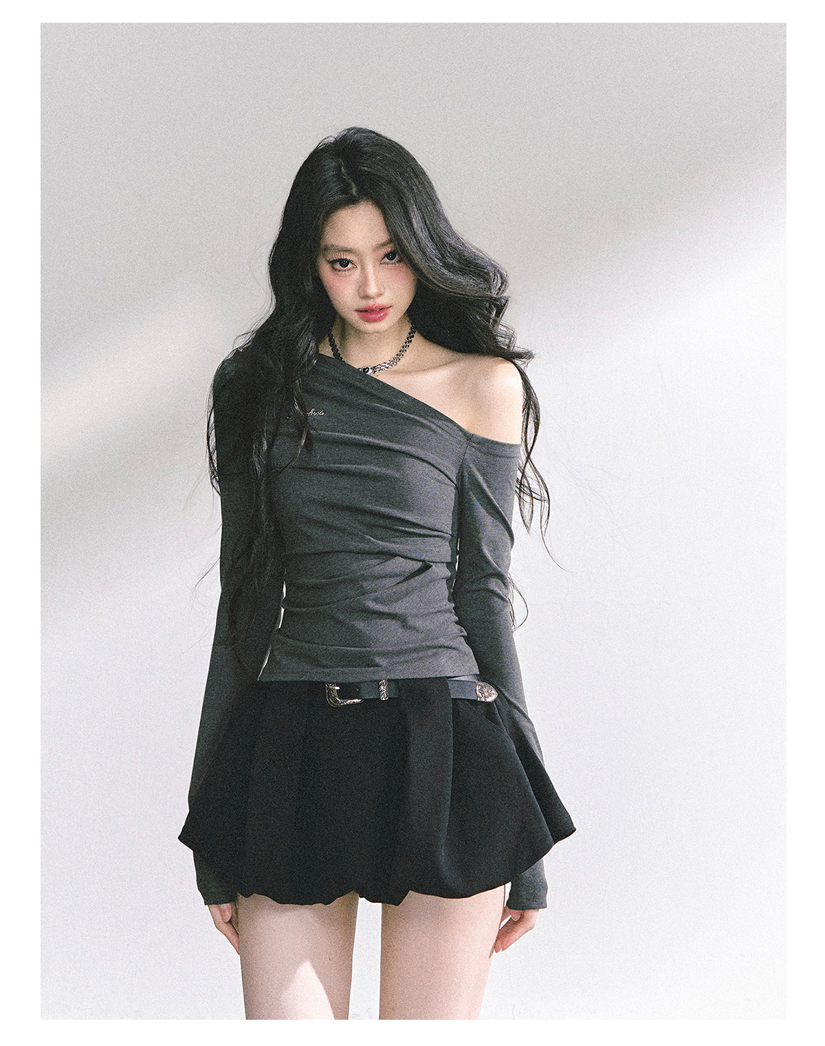 SHAOYEYAN American Style Off-Shoulder Tee