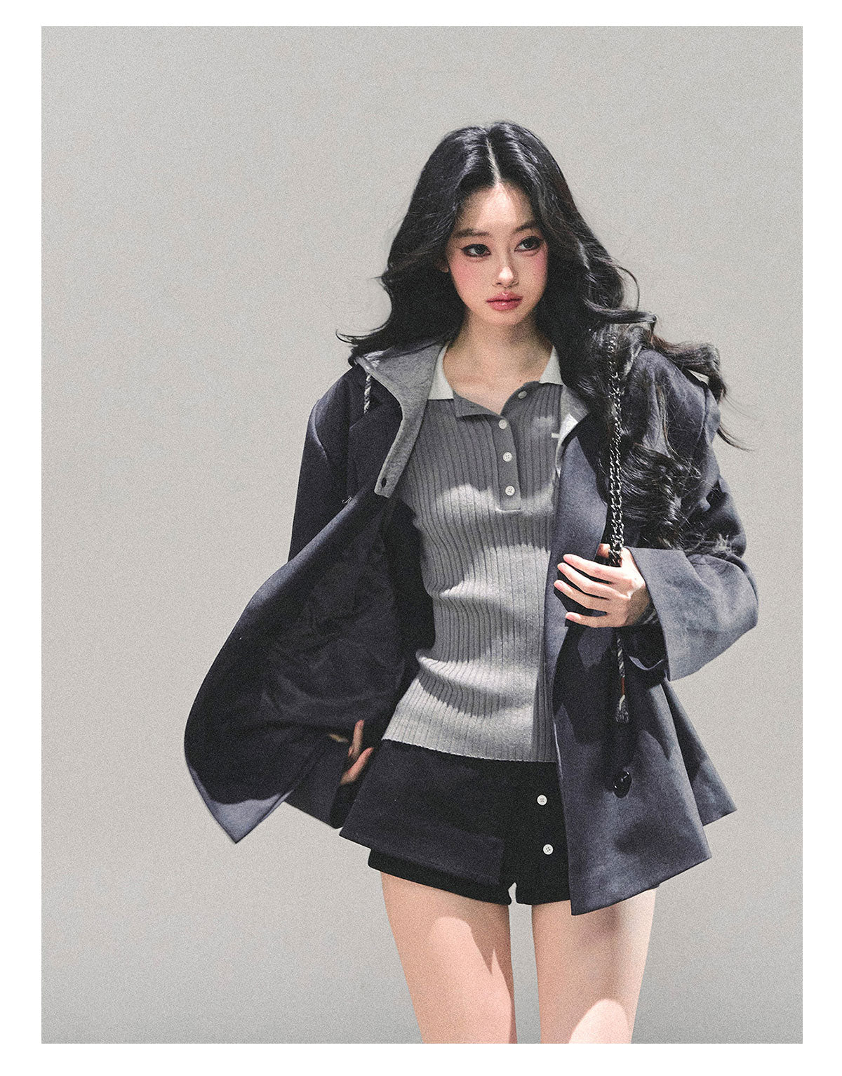 ShaoYeYan Minimalist Silhouette Fake Two-Layer Blazer