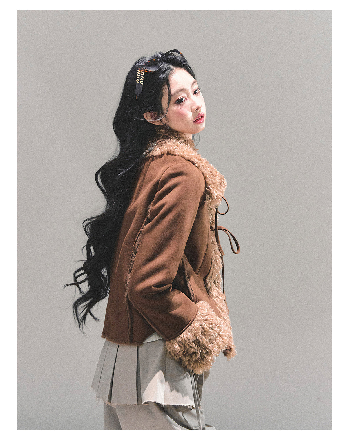 ShaoYeYan She Melts Into Winter Fur-Trimmed Coat