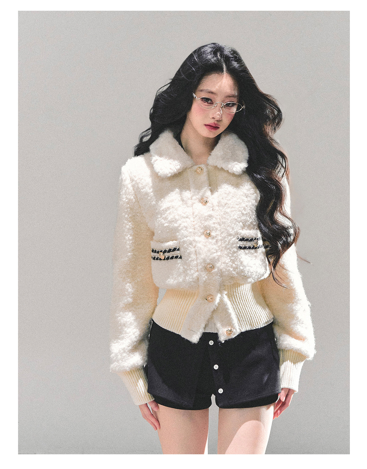 ShaoYeYan Let Her Descend Lamb Fur Jacket