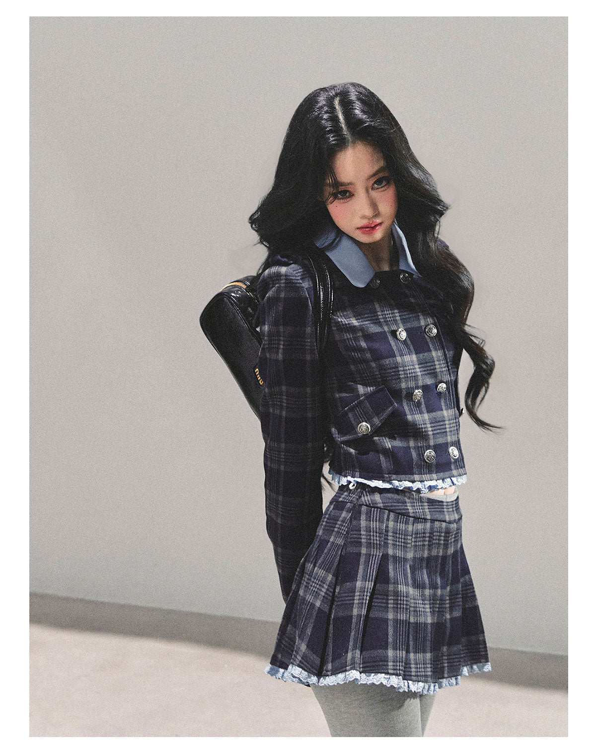 ShaoYeYan Proust Blue Academia Set