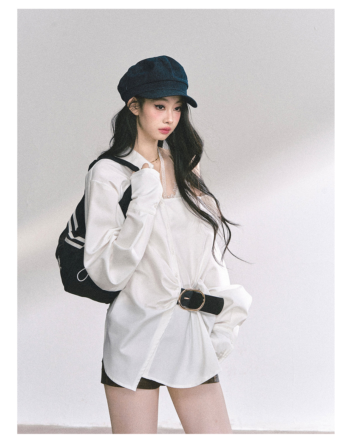 SHAOYEYAN French Off-Shoulder Sun Shirt