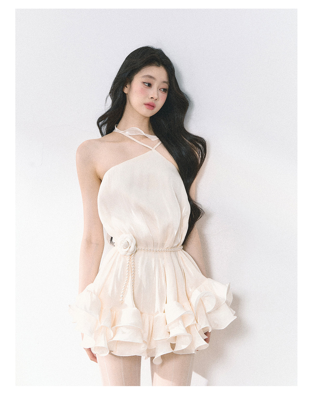 SHAOYEYAN Halter Neck Babydoll Dress