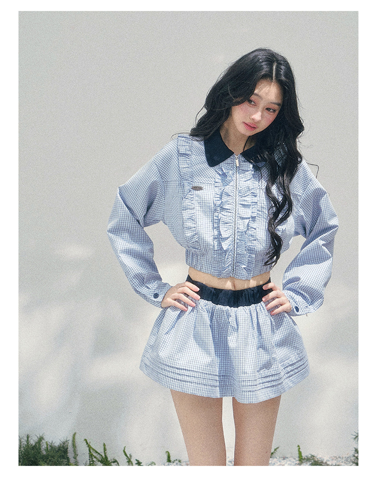 ShaoYeYan Aomalm British Style Plaid Academia Set
