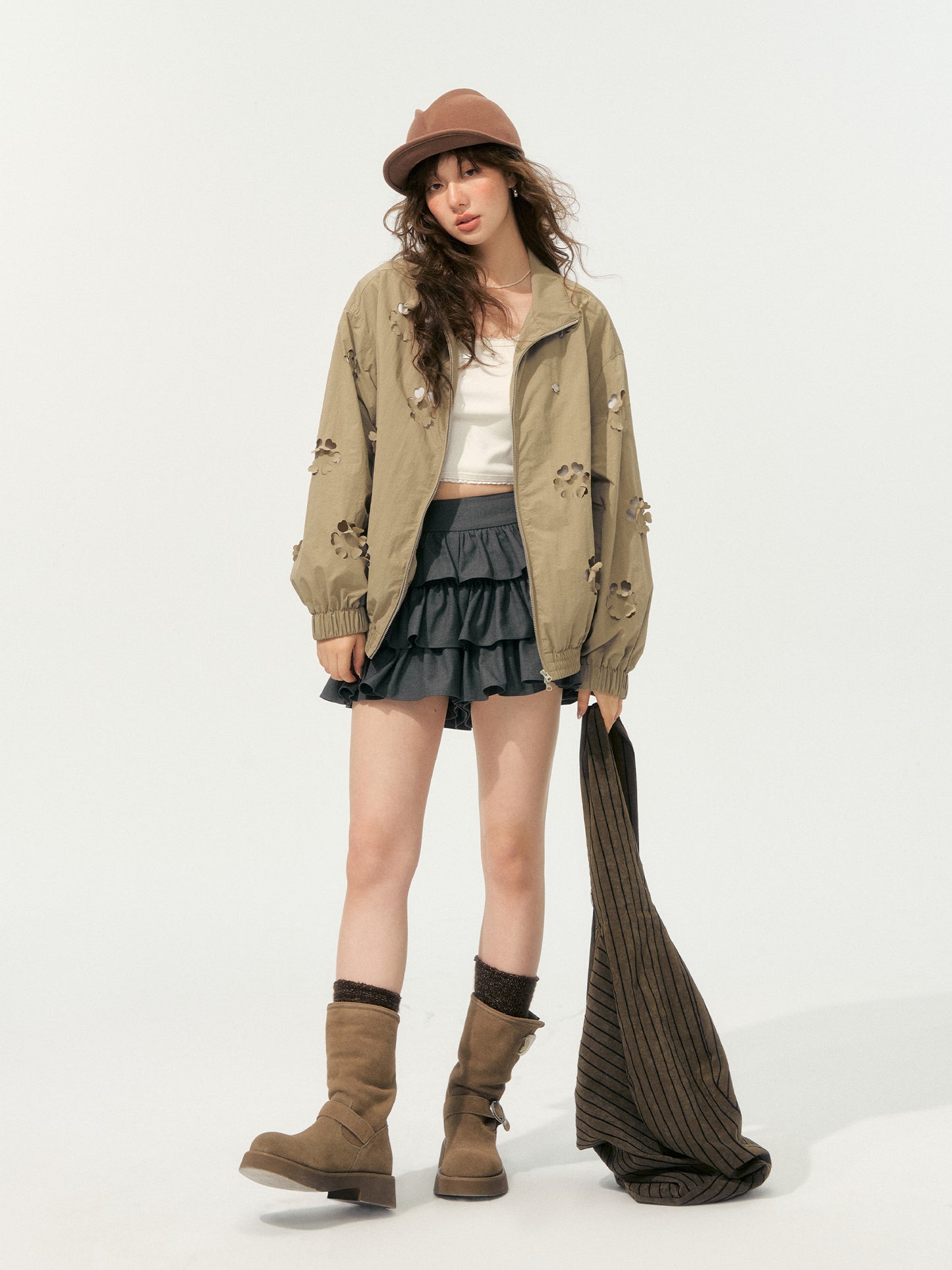 SOMESOWE Balletcore Flounce Skort