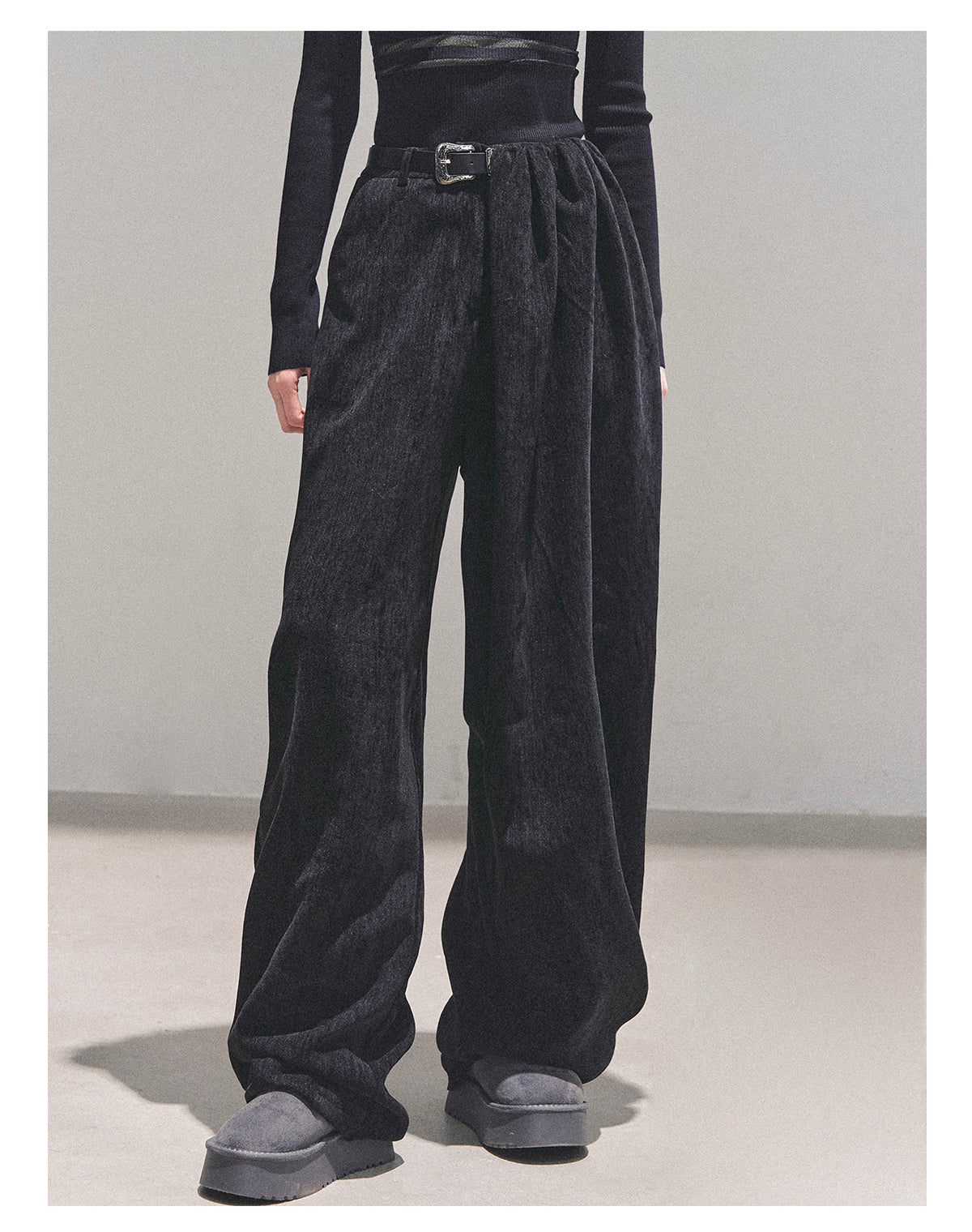 ShaoYeYan Sunset & Glance Wide-Leg Pants