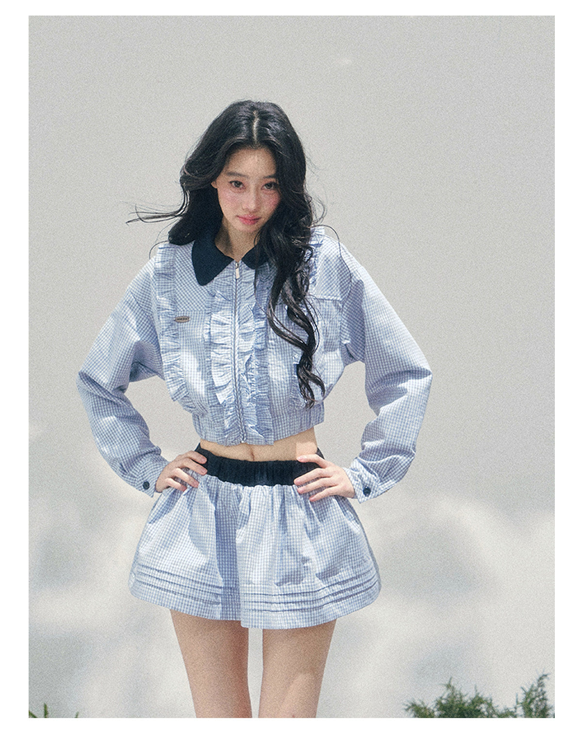ShaoYeYan Aomalm British Style Plaid Academia Set