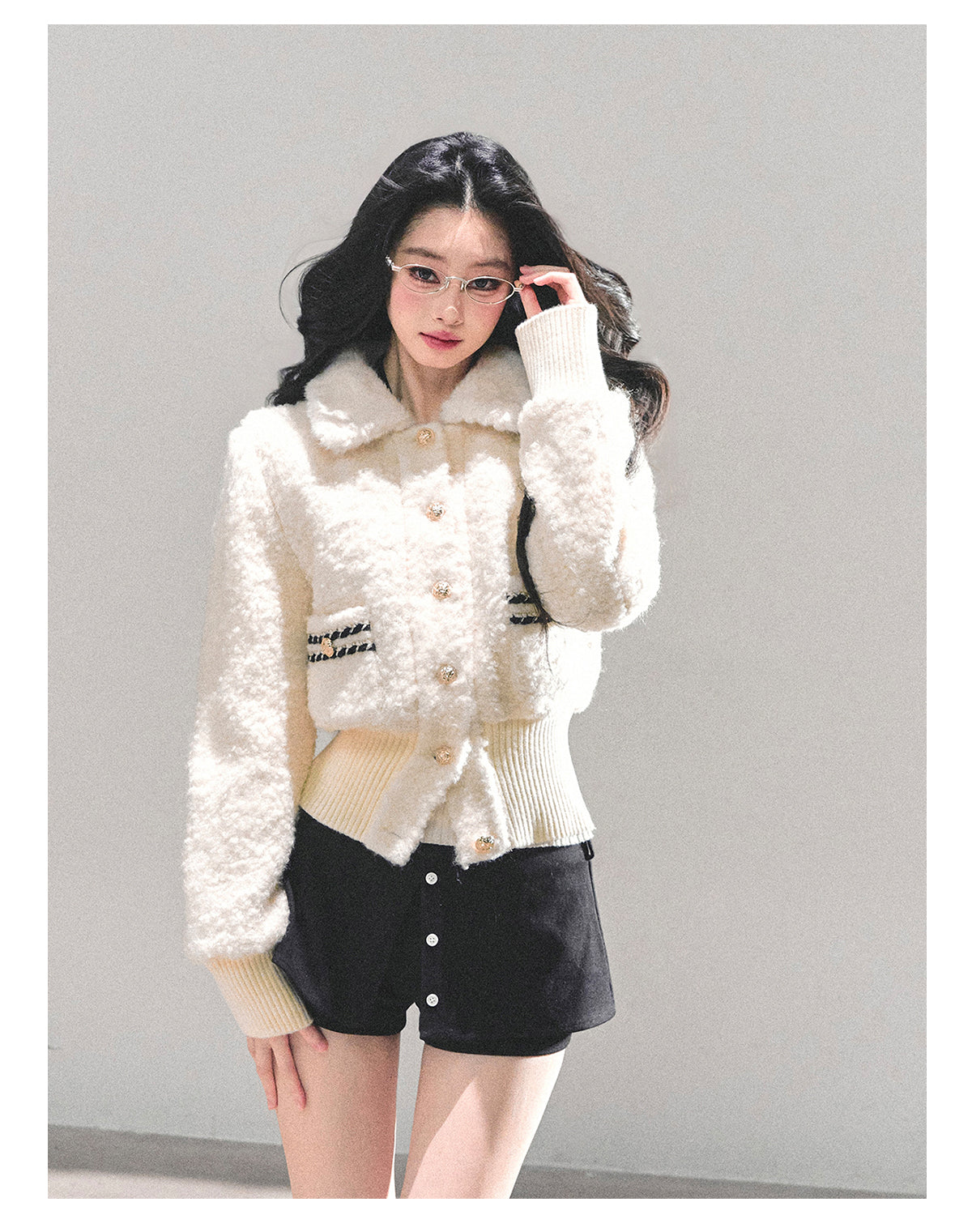 ShaoYeYan Let Her Descend Lamb Fur Jacket