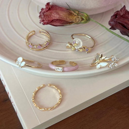 VIGVOG 2025 Ethereal Butterfly Ring Collection