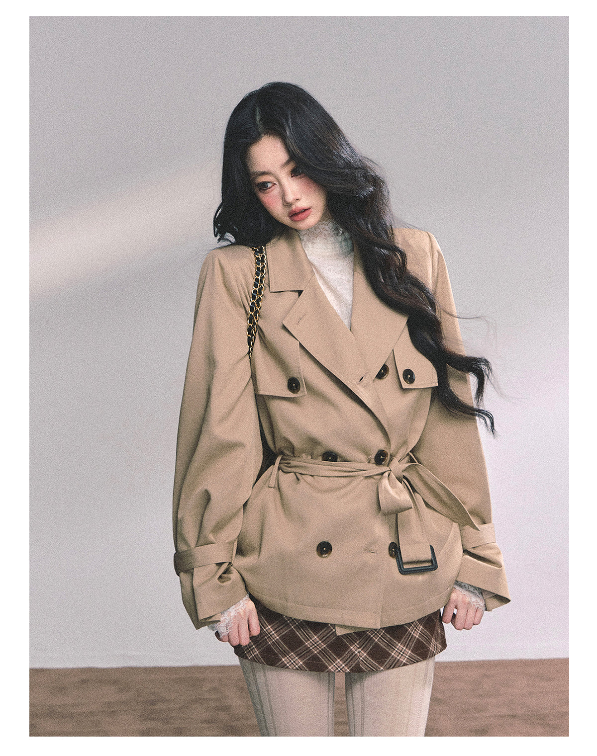 ShaoYeYan Herli Heiress Loose Fit Trench Coat