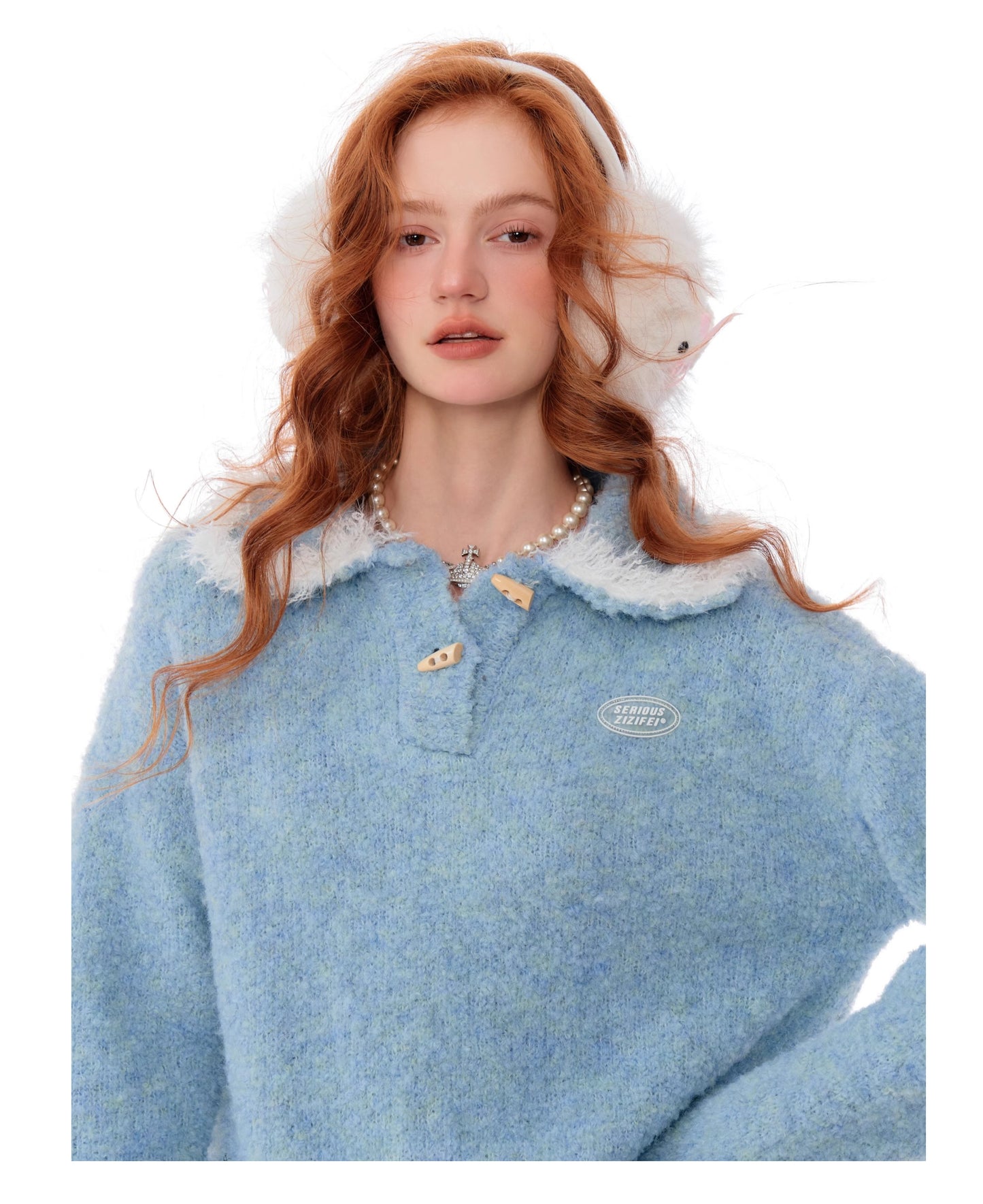 ziziFei Polo Collar Sweater