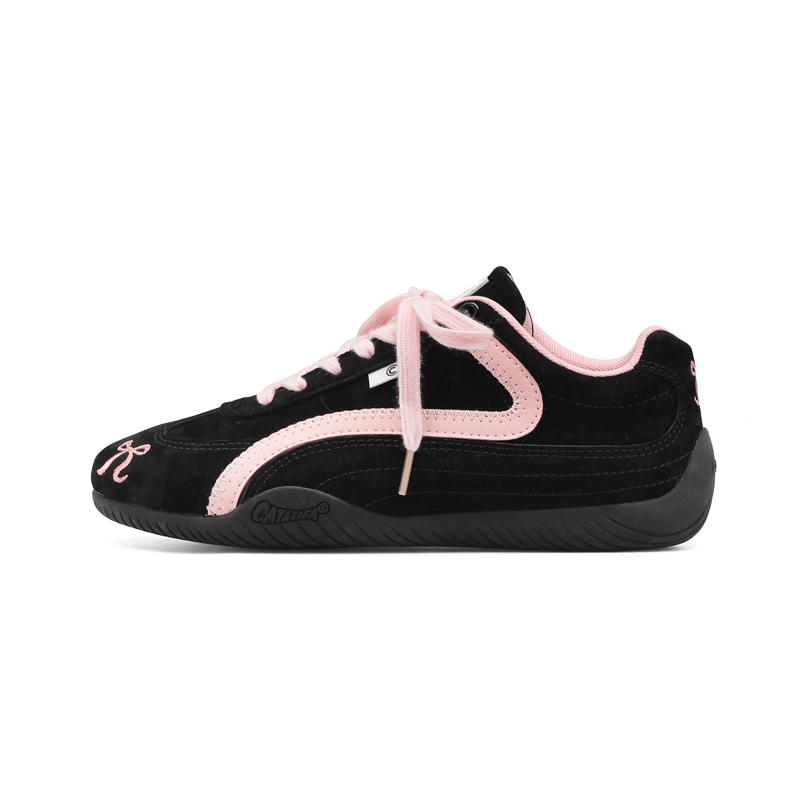 Cat&Sofa Spring Pink Bow Casual Sneakers