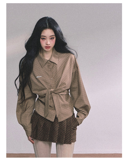 ShaoYeYan Maillard Special American Loose Fit Plaid Shirt