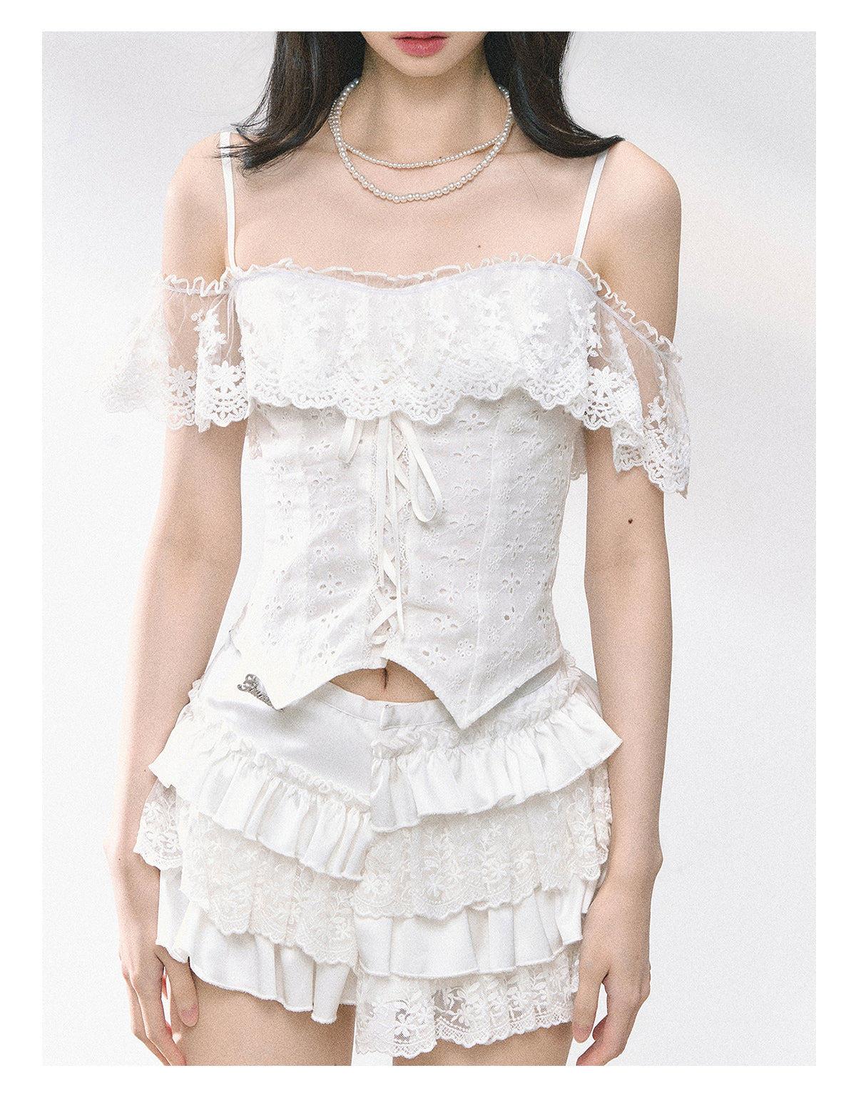 SHAOYEYAN French Lace Sleeveless Top