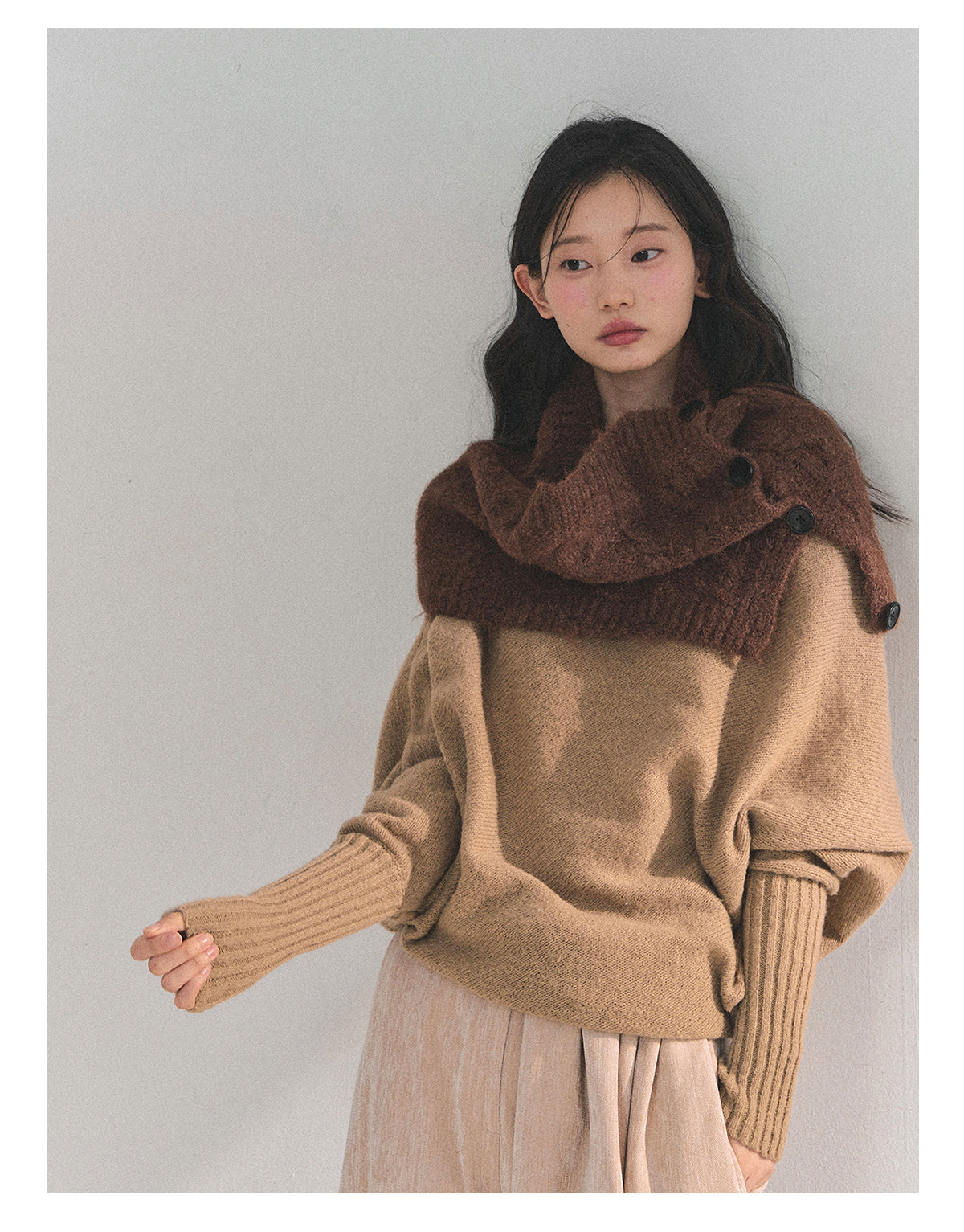 ShaoYeYan Aomalm Minimalist French Soft Style Sweater