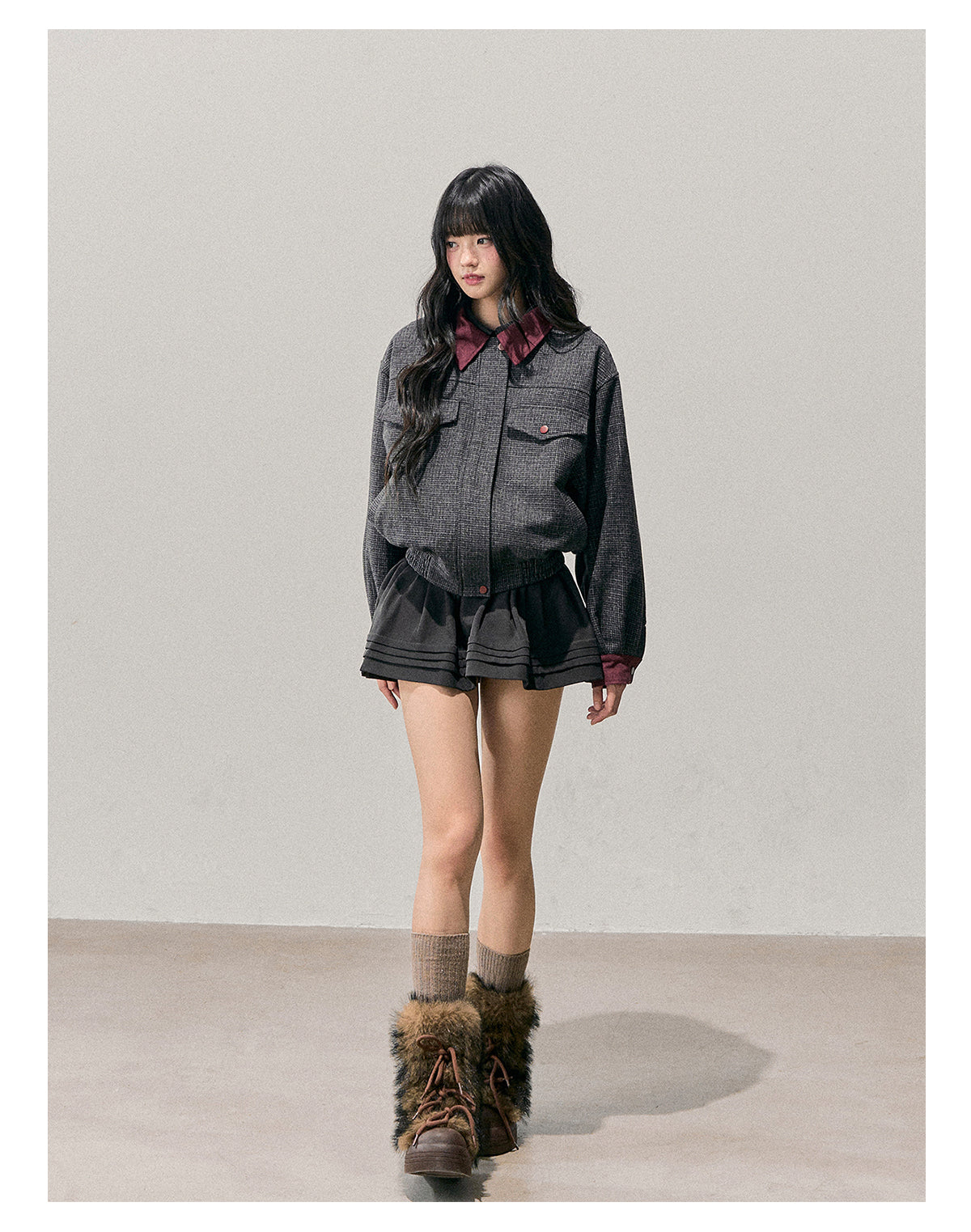 ShaoYeYan Aomalm As the Wutong Leaves Fall Audrey-Style Wool Set