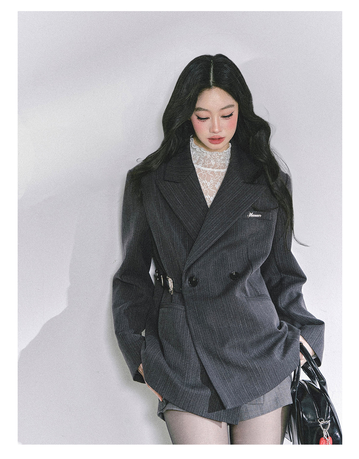 ShaoYeYan Miu-Inspired French Hepburn Style Loose Fit Blazer