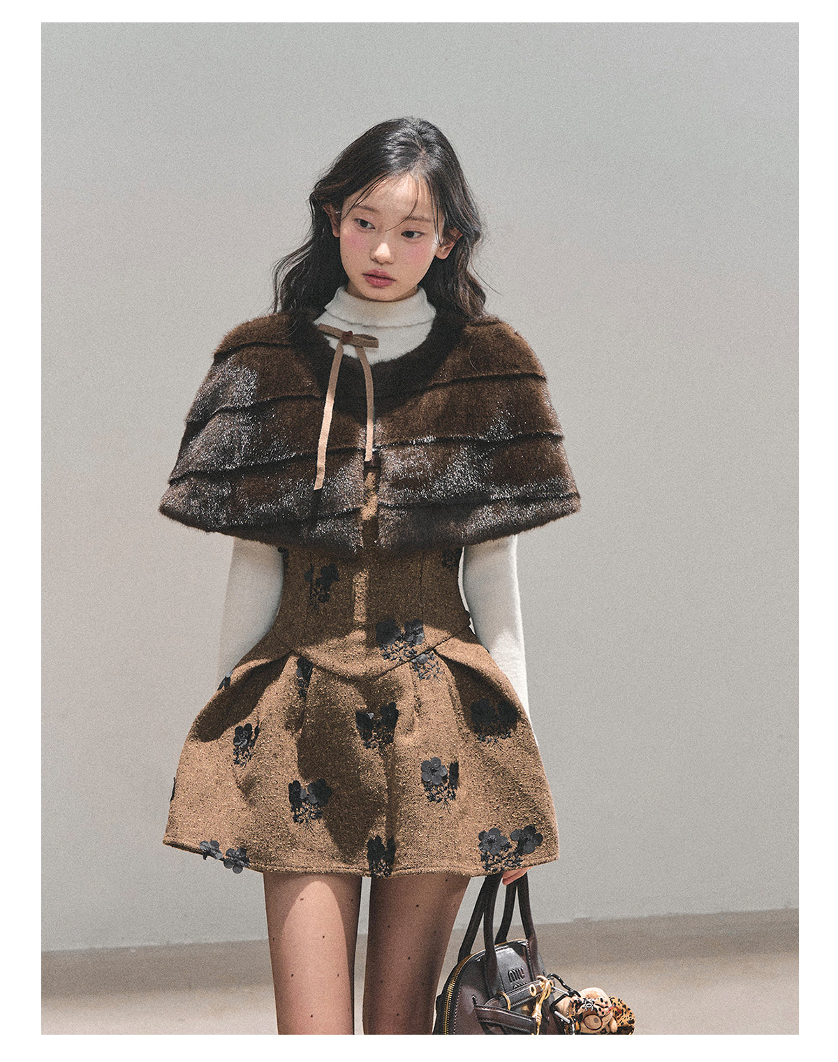 ShaoYeYan Aomalm Moss Whispers Two-Piece Dress