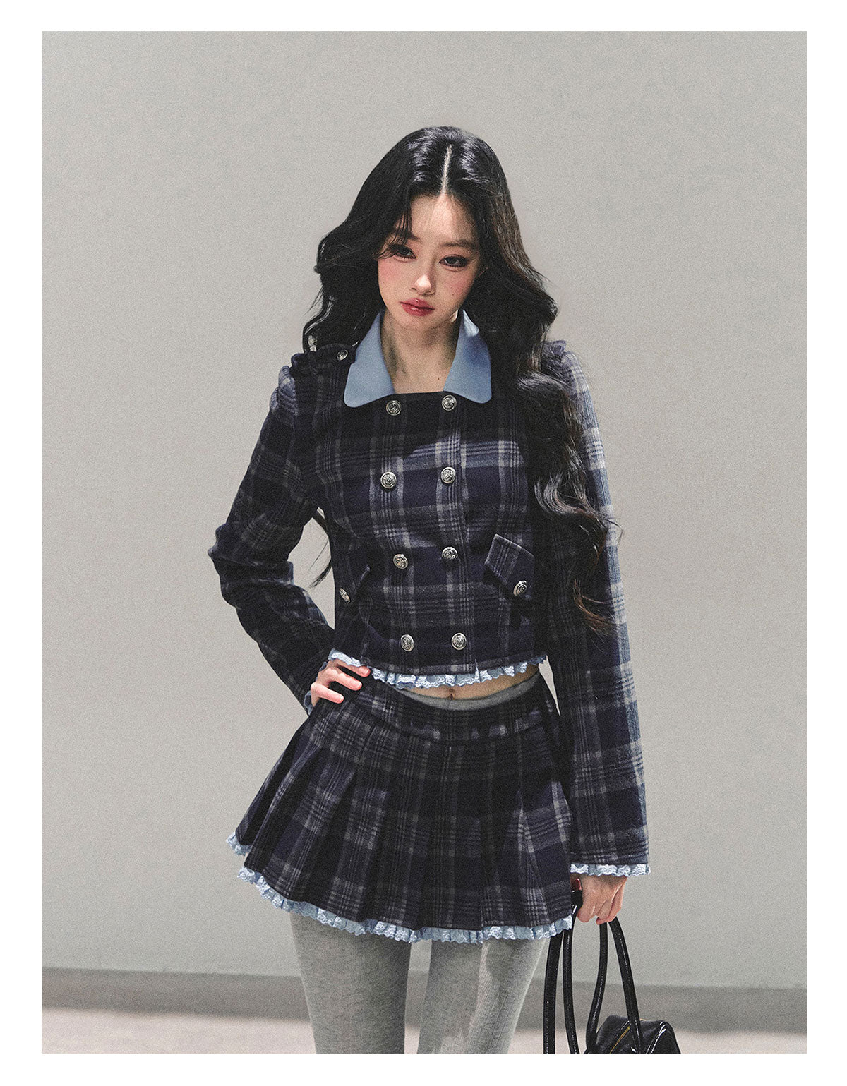 ShaoYeYan Proust Blue Academia Set