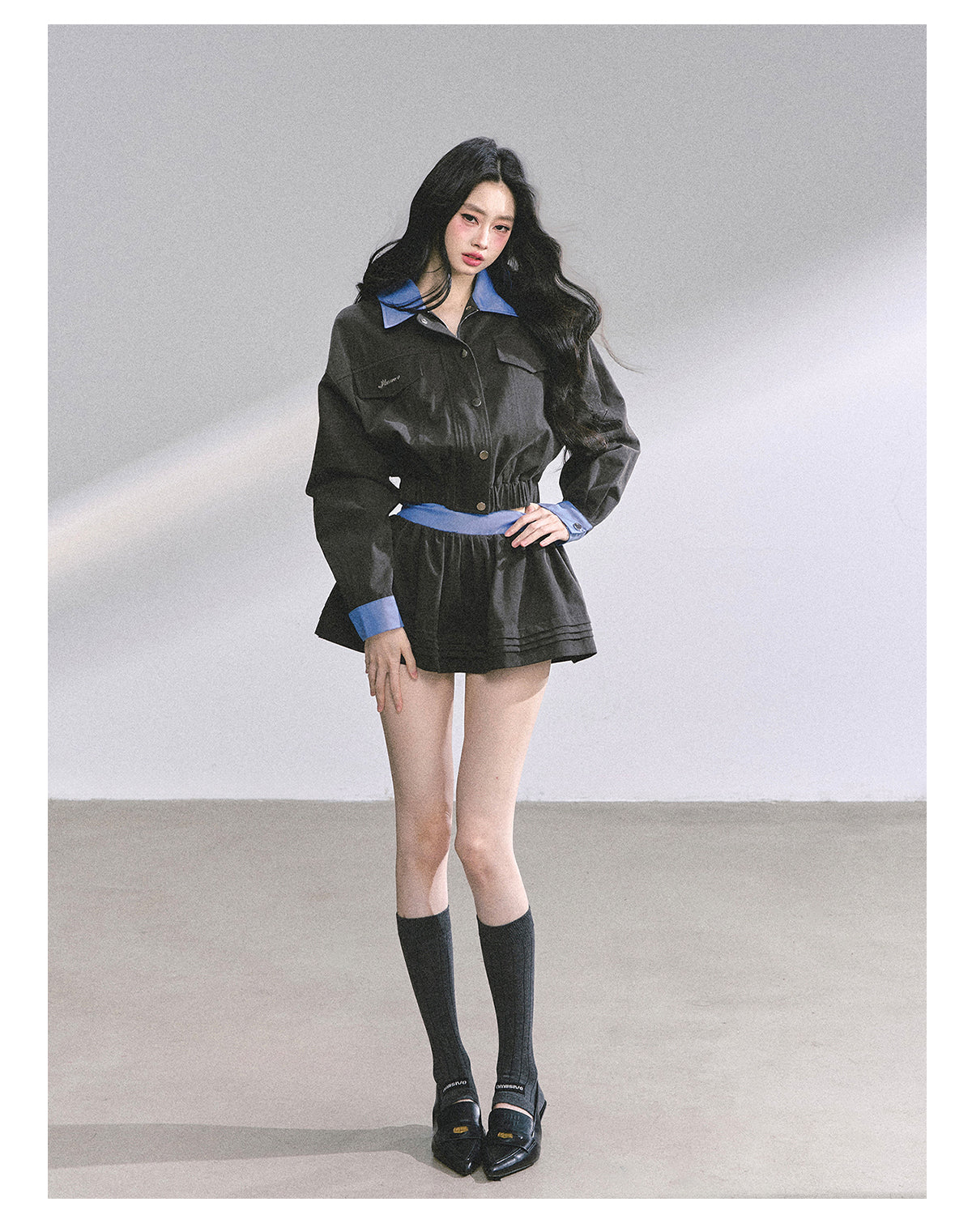 SHAOYEYAN Audrey-Inspired Two-Piece with Blazer and Mini Skirt