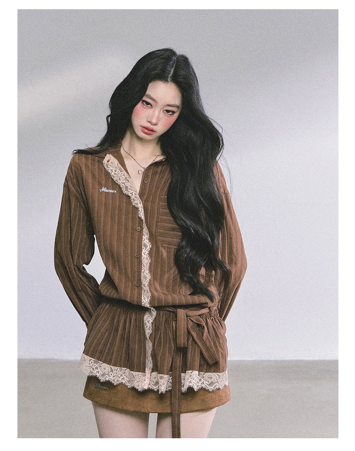 ShaoYeYan Chic Intellectual French Lace Blouse