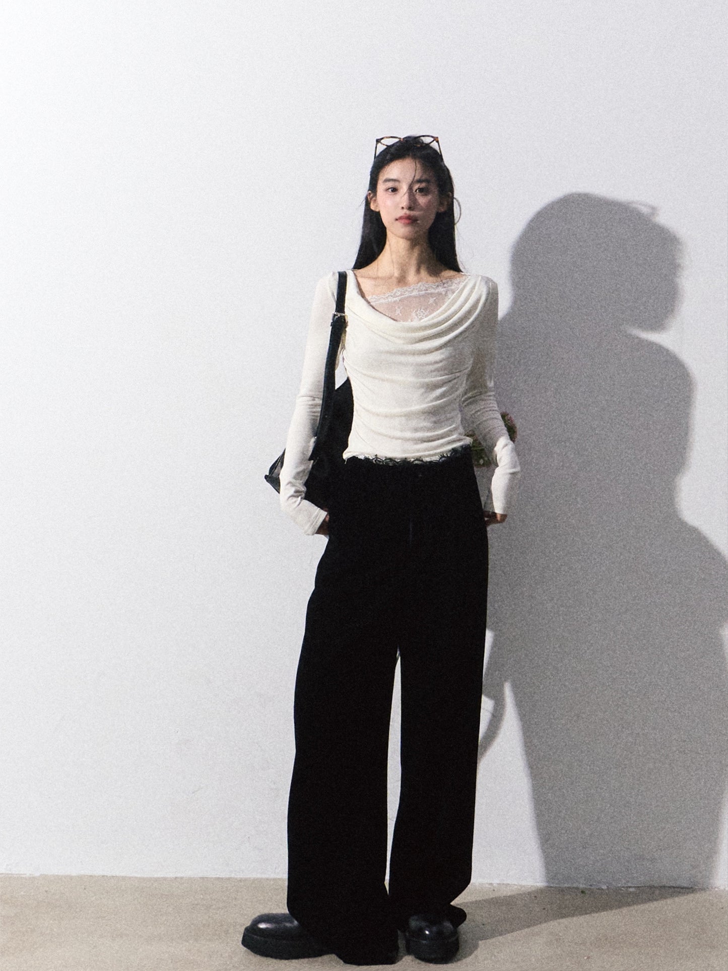 OAKMOO 'Silent Vein' Lace-Knit Camisole