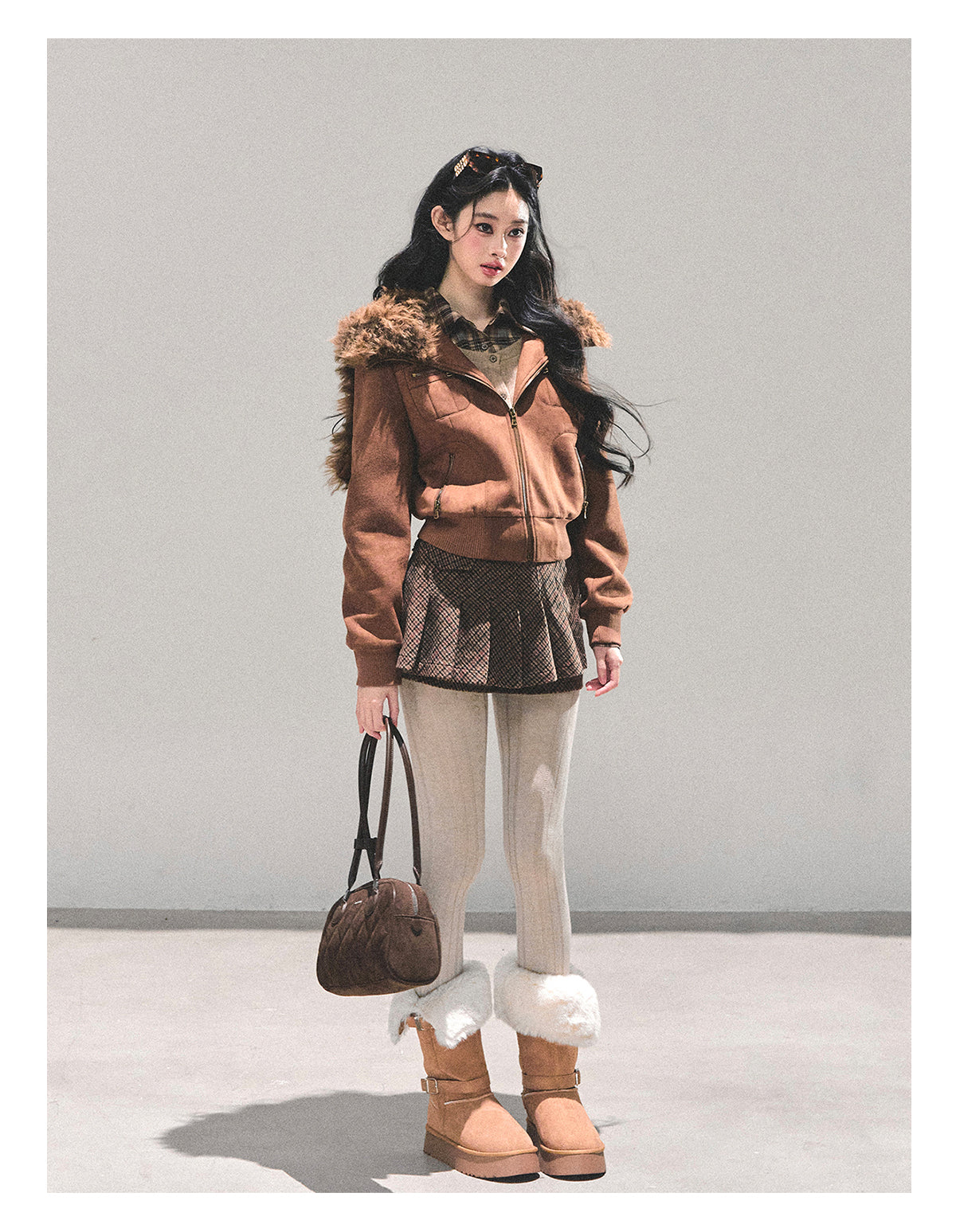 ShaoYeYan Floating Dusk Korean Lamb Fur Jacket