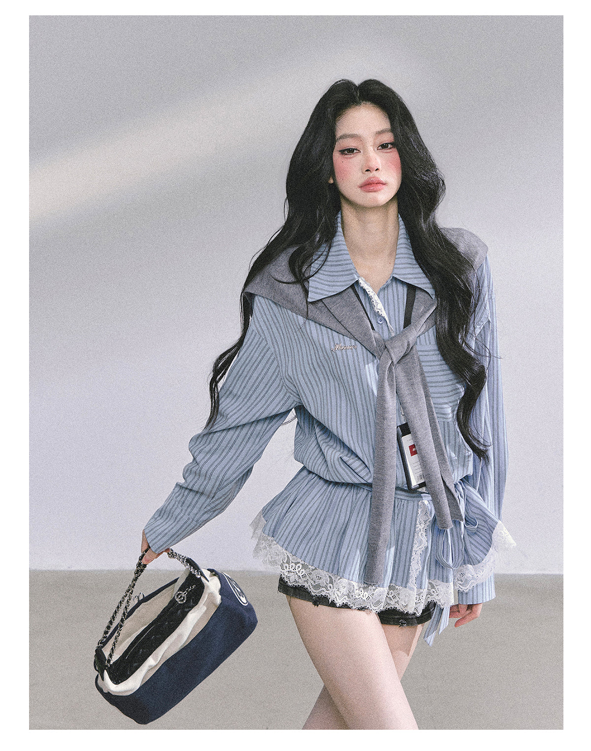 ShaoYeYan Chic Intellectual French Lace Blouse