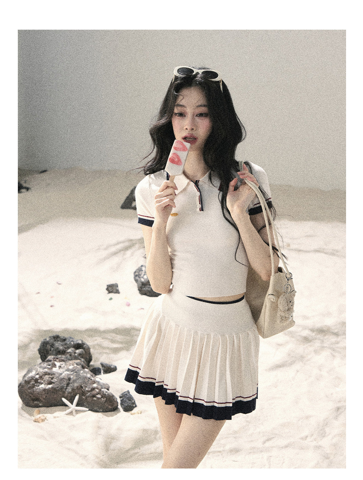 ShaoYeYan Aomalm Shattered Moonlight American Academia Knit Set