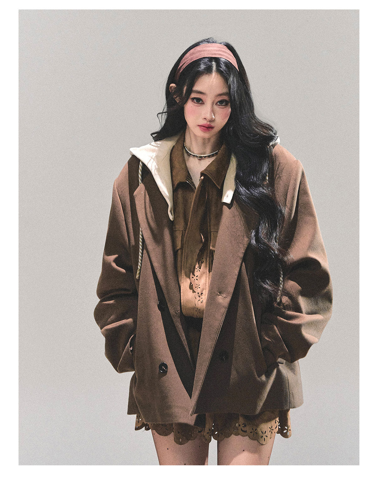 ShaoYeYan Minimalist Silhouette Fake Two-Layer Blazer