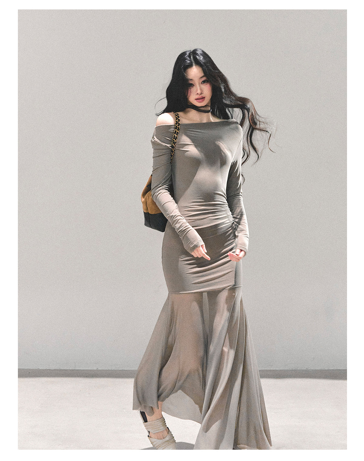 ShaoYeYan Slender Silhouette Cold Rich Girl Dress
