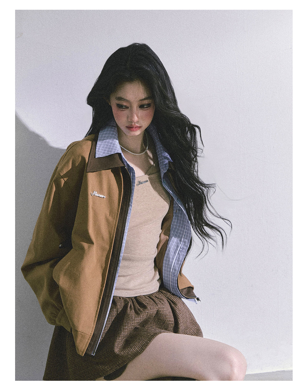 ShaoYeYan Warm Autumn Fake Three-Layer Work Jacket