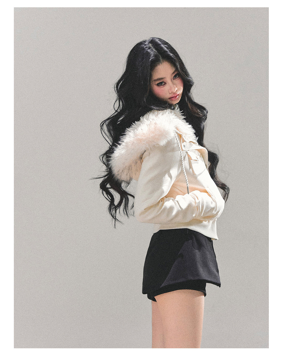 ShaoYeYan Snowflake Embrace Winter Hooded Jacket