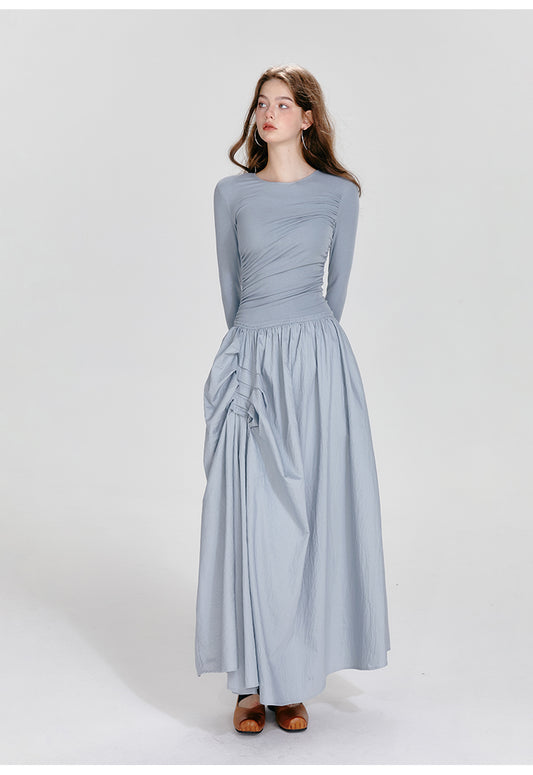 BOHOL BLING "Ballet Noir" Asymmetrical Ruffle Dress