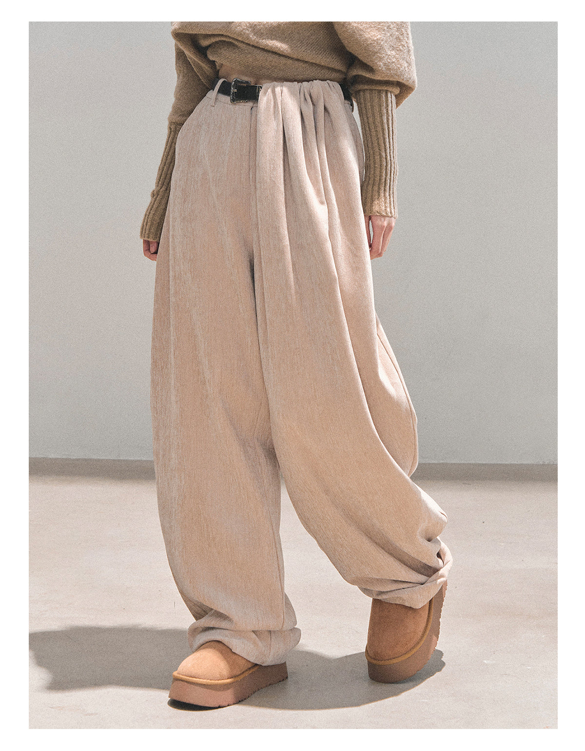 ShaoYeYan Sunset & Glance Wide-Leg Pants