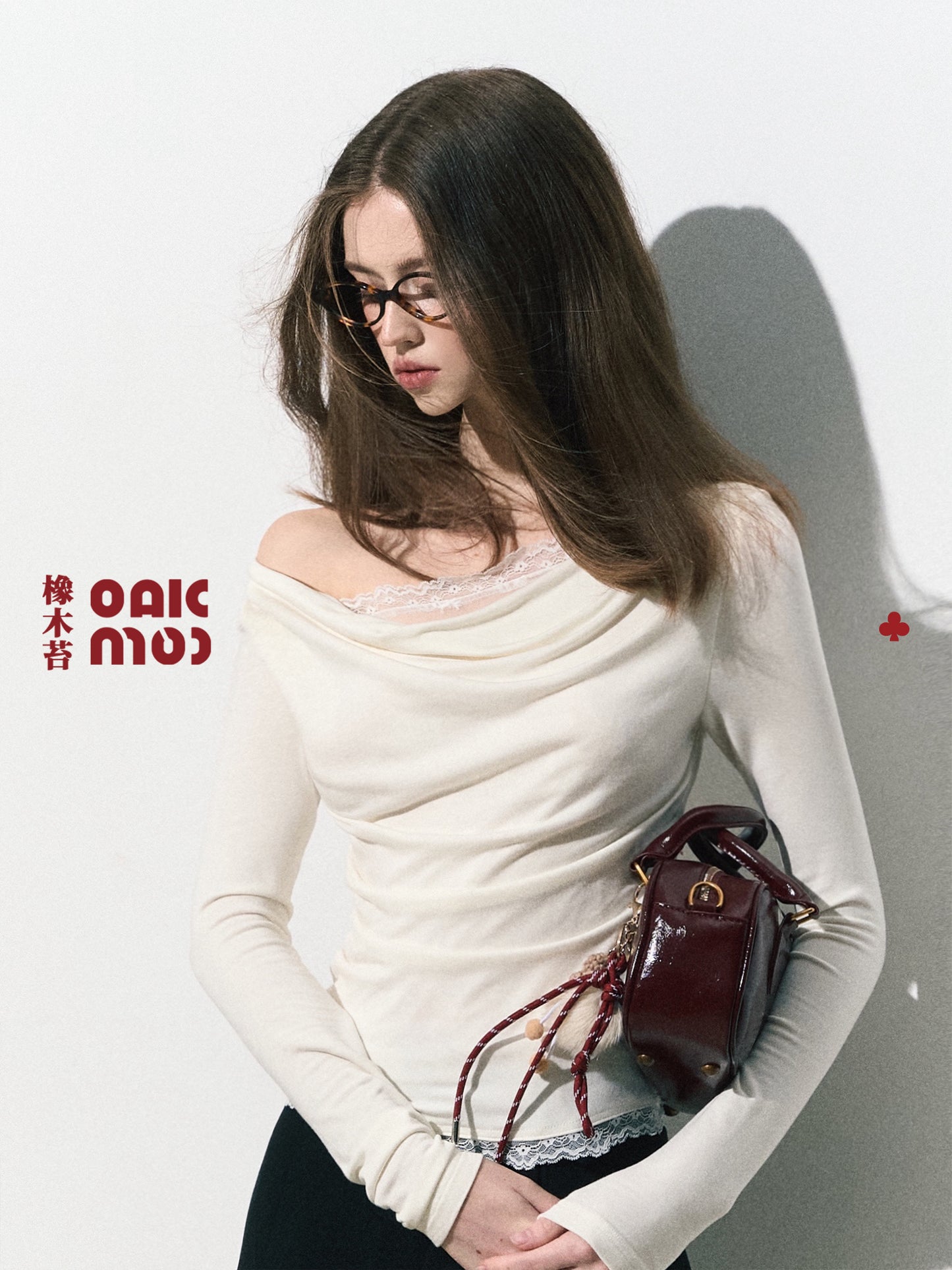 OAKMOO 'Silent Vein' Lace-Knit Camisole