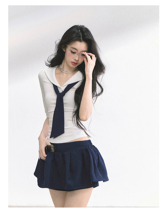 SHAOYEYAN American College Style Shirt (with non-detachable tie)