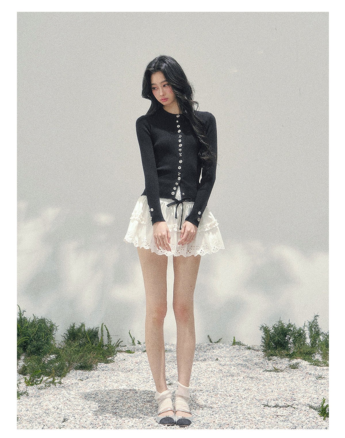 ShaoYeYan Aomalm Her Perspective Knit Cardigan