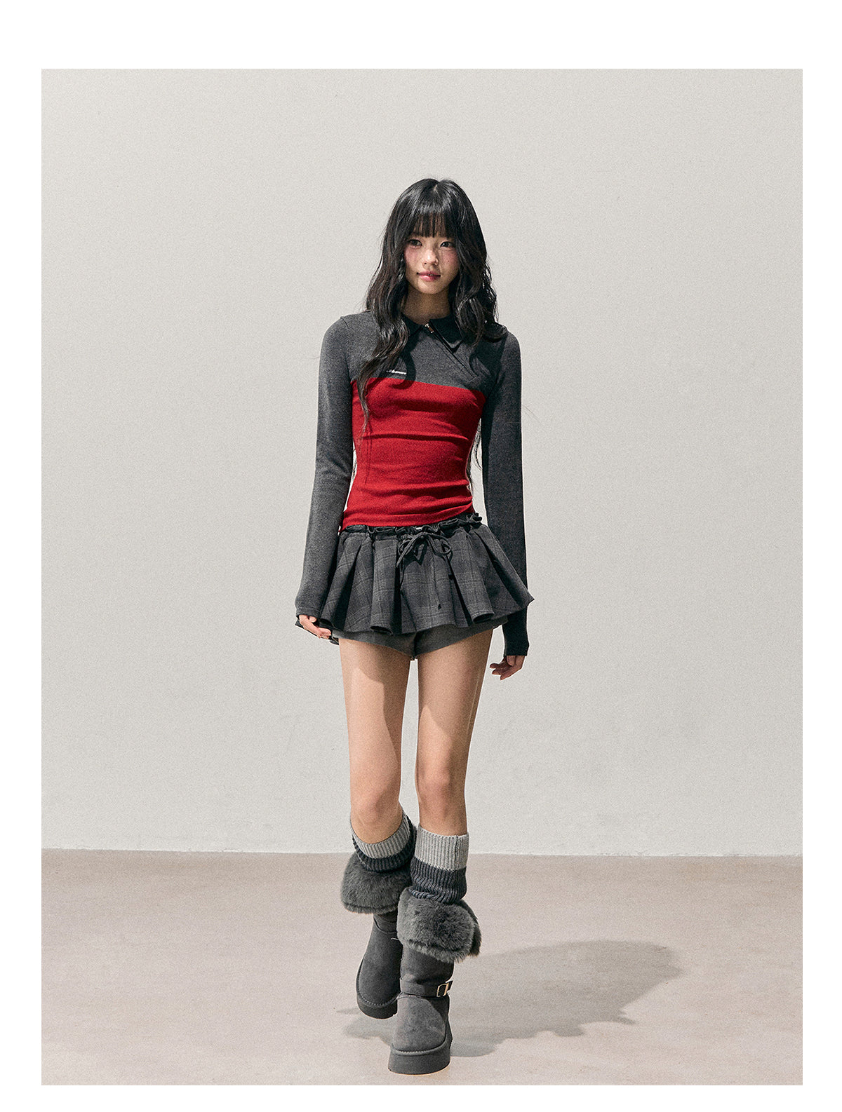 ShaoYeYan Aomalm Time's Undercurrent Long Sleeve Polo