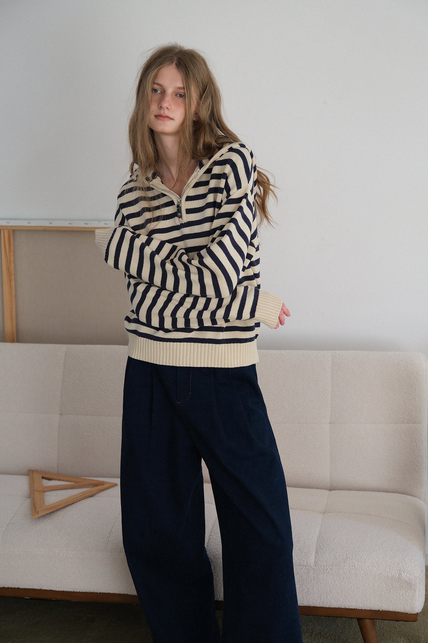 Letm "Nordic Sailor" Striped Knit Hoodie