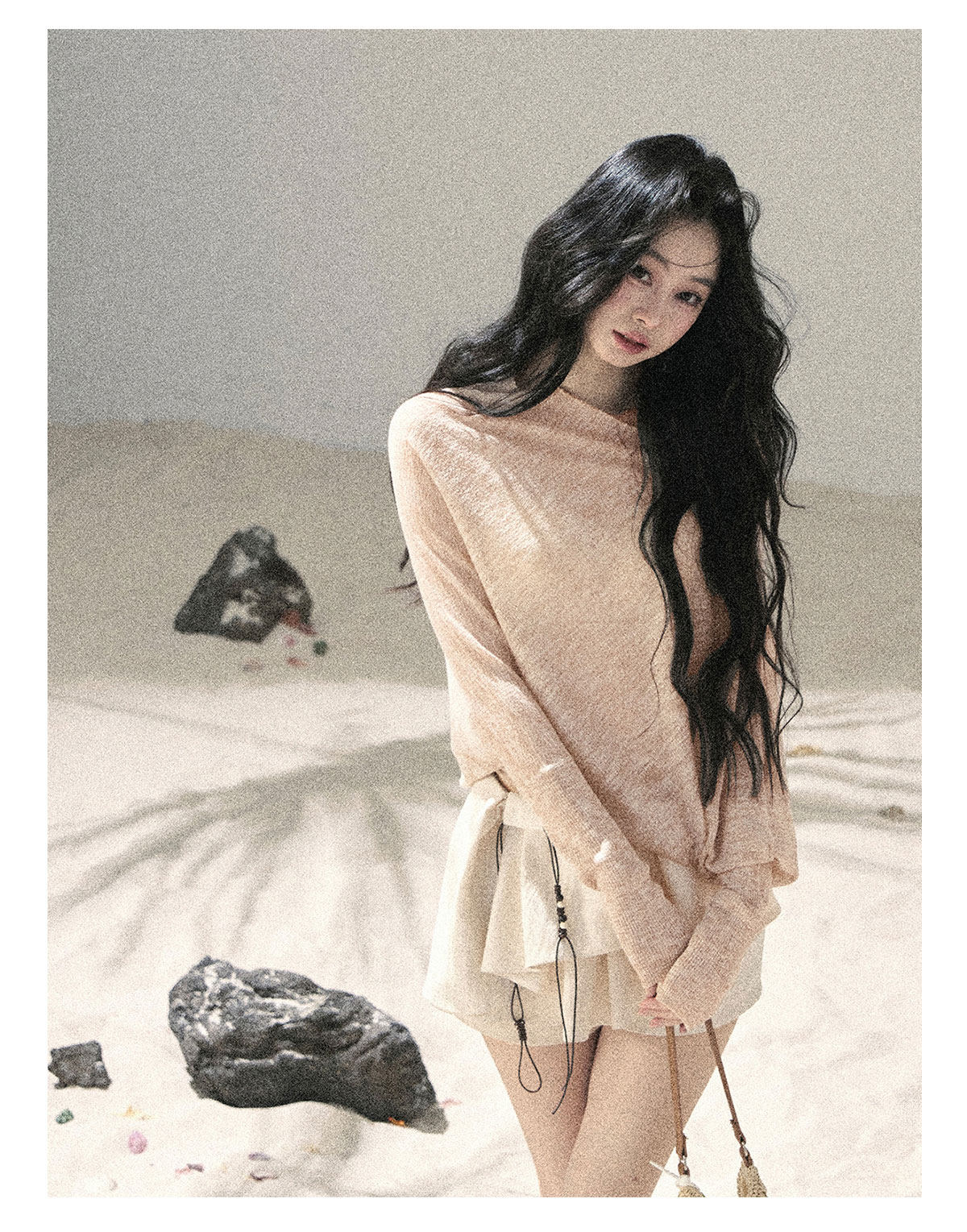 ShaoYeYan Aomalm Misty Veil Sheer Off-Shoulder Sun Cover-Up