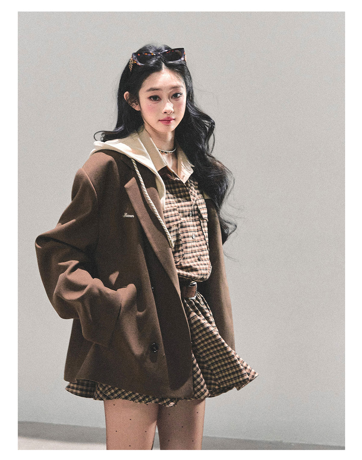 ShaoYeYan Minimalist Silhouette Fake Two-Layer Blazer