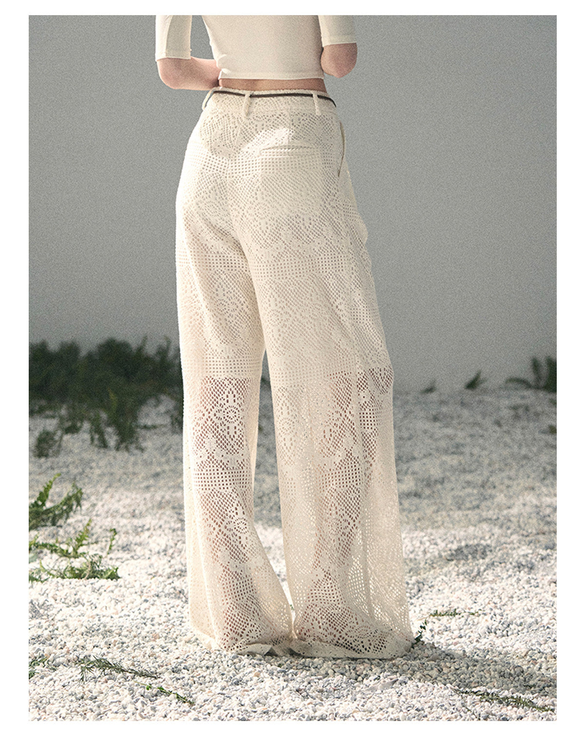 ShaoYeYan Aomalm Strolling Here Korean Casual Wide-Leg Pants