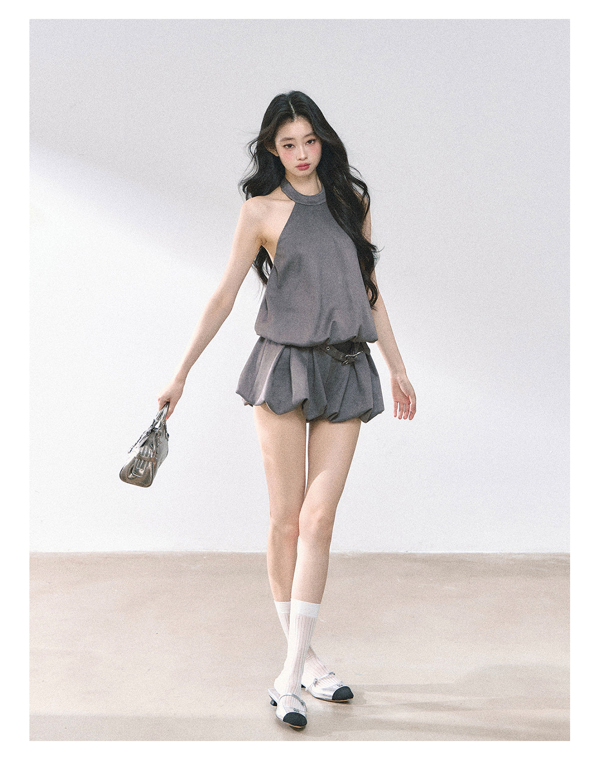 SHAOYEYAN Ginza-inspired Floral Bustier Dress