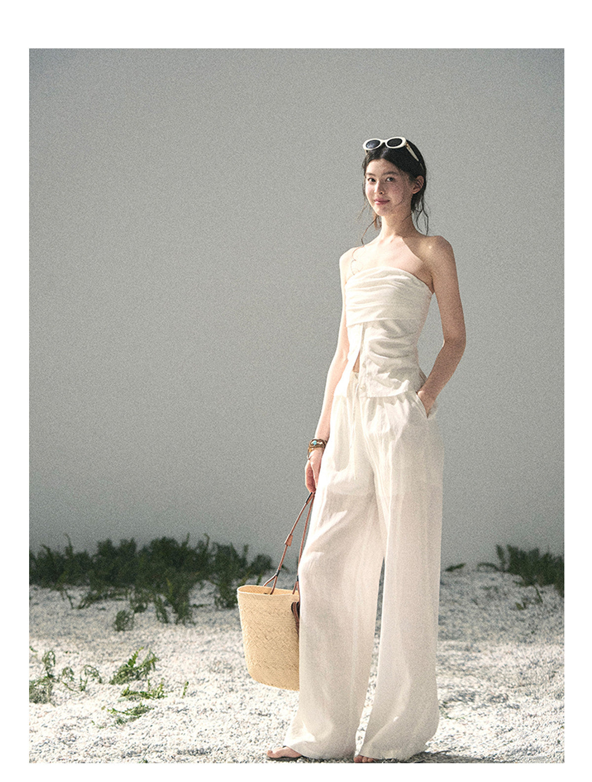 ShaoYeYan Aomalm Breath Falls on Shoulders Elegant Two-Piece Set