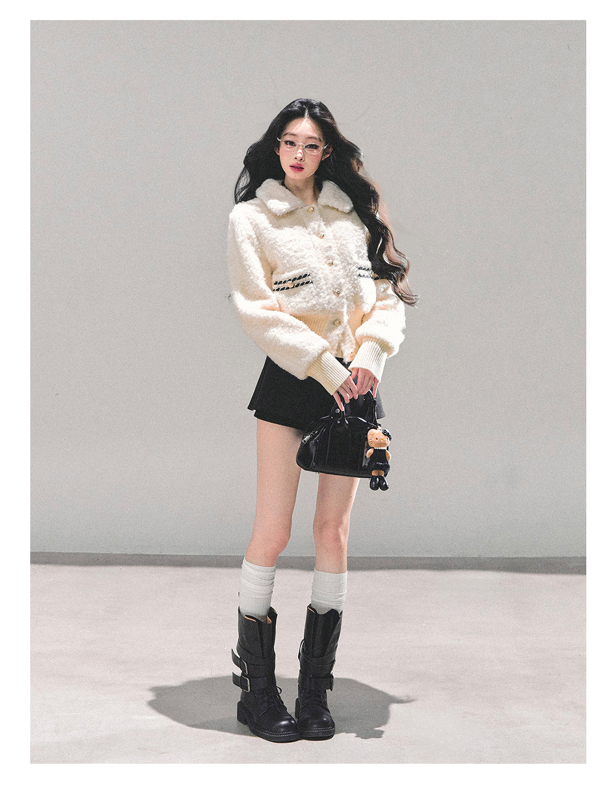 ShaoYeYan Let Her Descend Lamb Fur Jacket