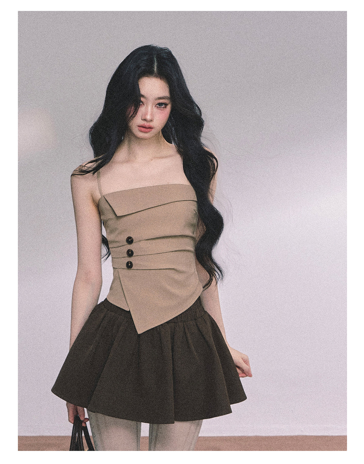 ShaoYeYan Asymmetrical Two-Piece Skirt Set
