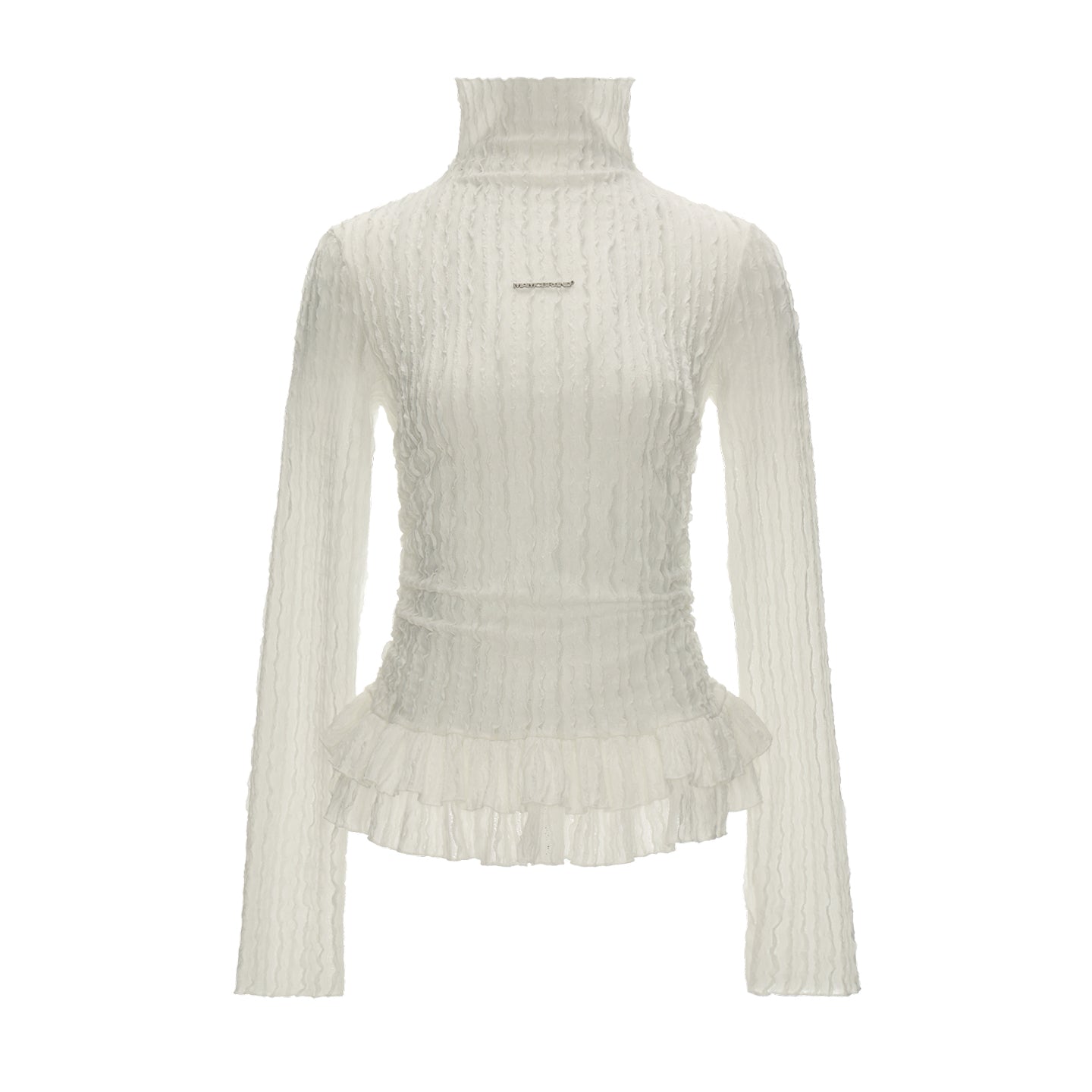 MAMC Double-Layer Lace Collar Top