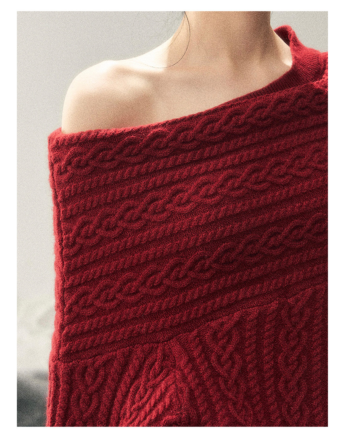 ShaoYeYan Norwegian Exchange Student Premium American Knit Cable Sweater